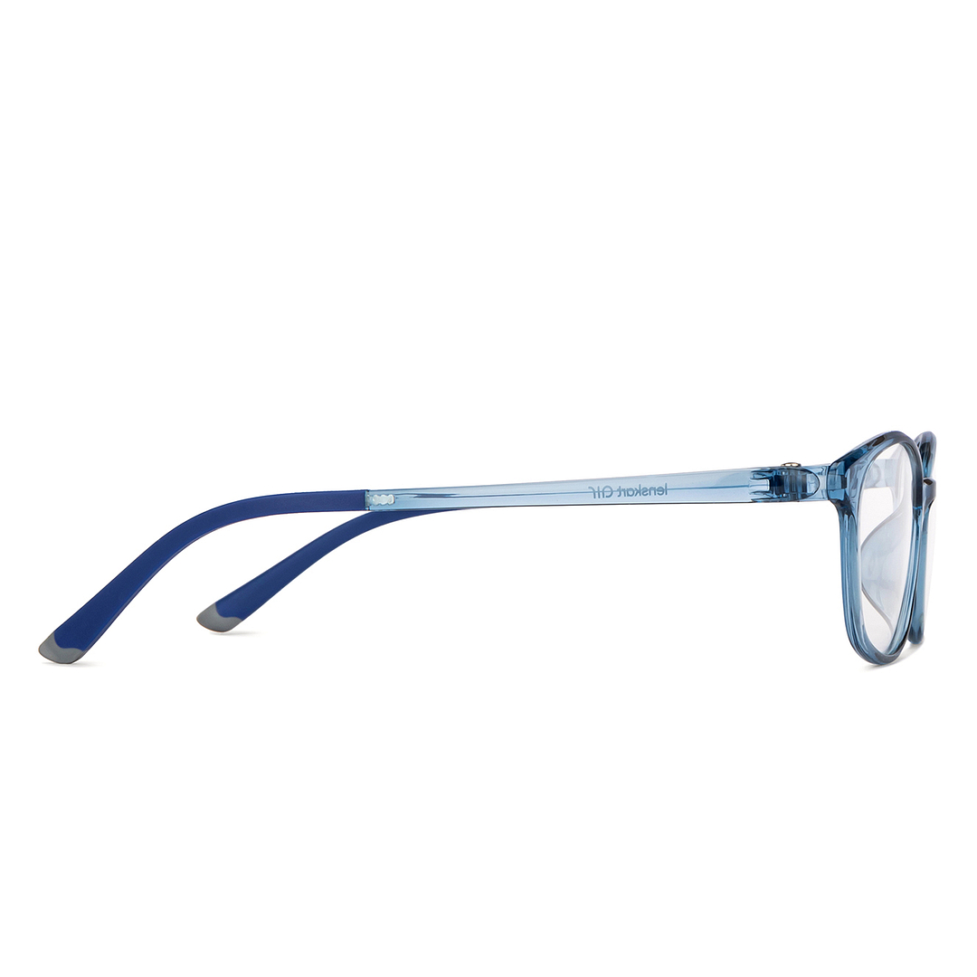 Lenskart Air Online Sky Blue Full Rim Cat Eye left side