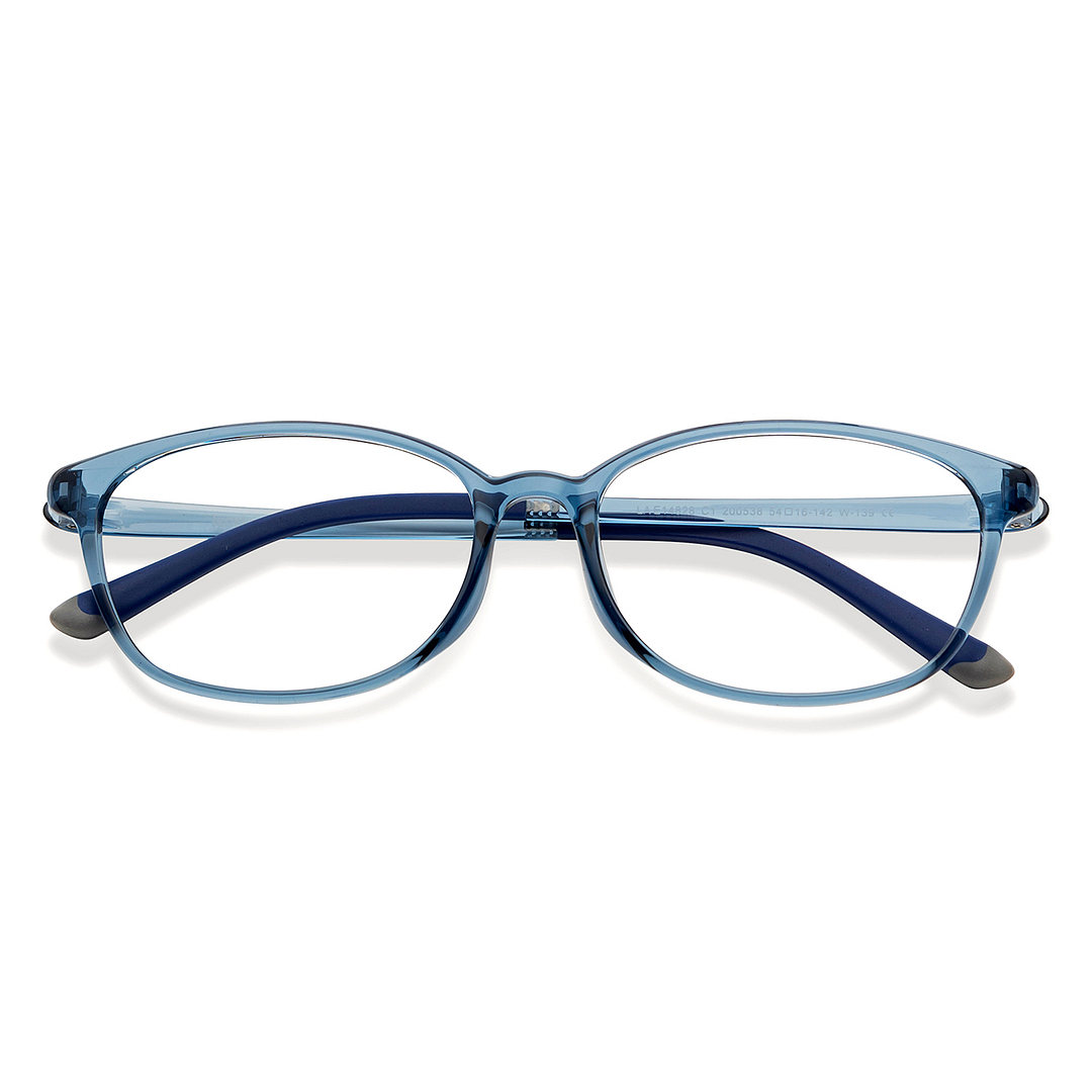Lenskart Air Online Sky Blue Full Rim Cat Eye left side