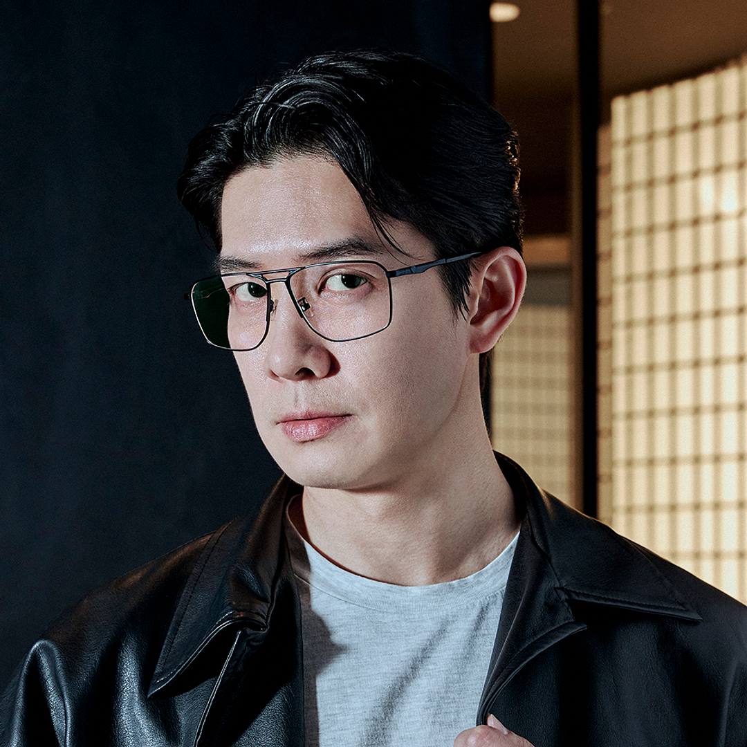 Lenskart STUDIO Blue Full Rim Geometric right side