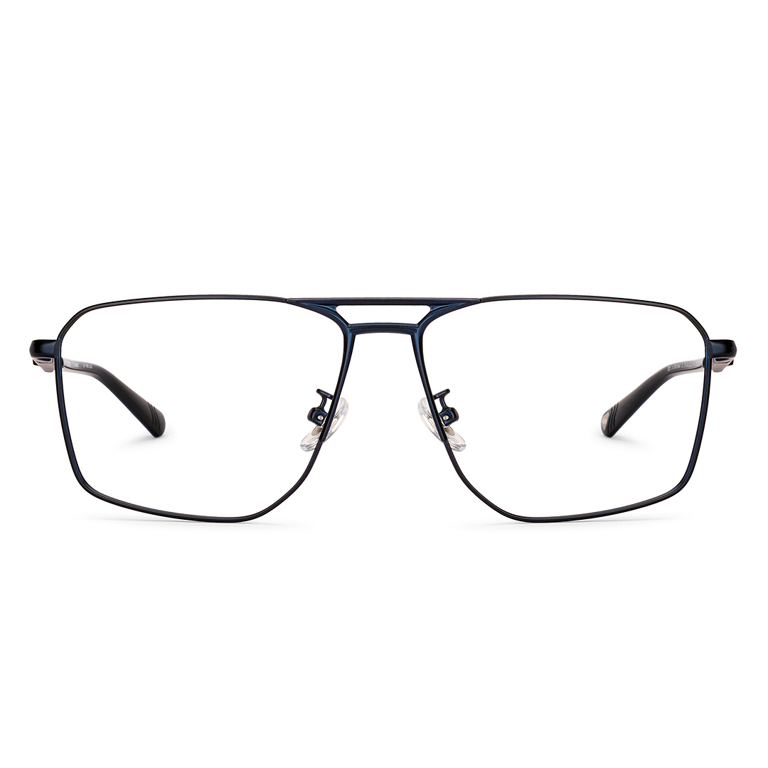 Lenskart STUDIO Blue Full Rim Geometric right side