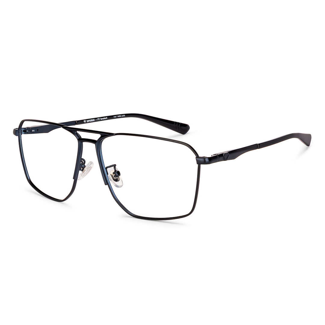 Lenskart STUDIO Blue Full Rim Geometric right side