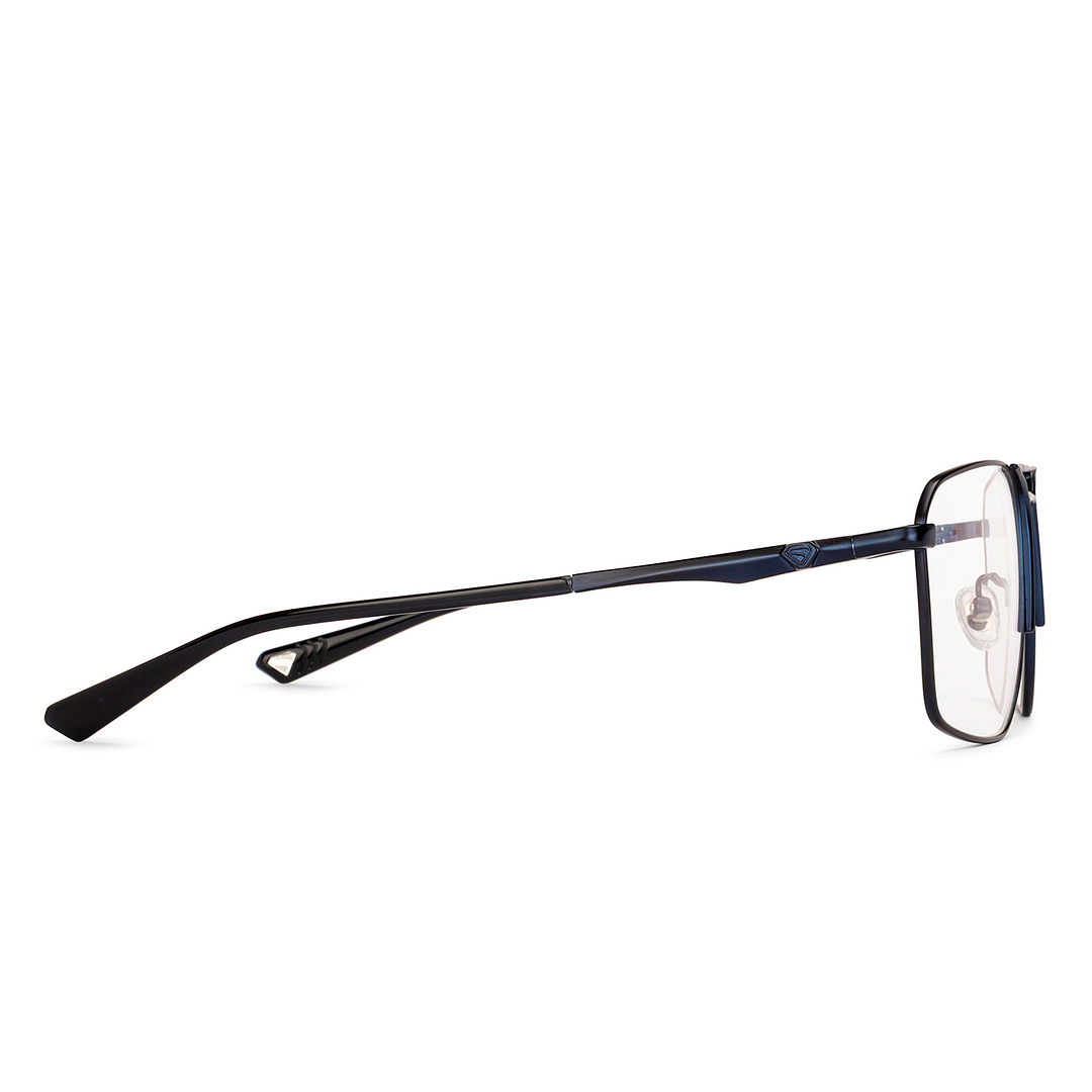 Lenskart STUDIO Blue Full Rim Geometric left side