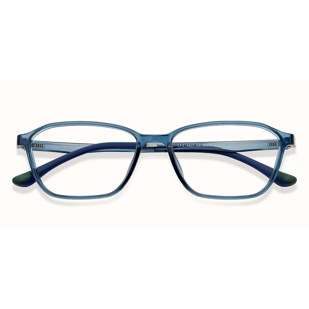 Lenskart Air Online Sky Blue Full Rim Rectangle left side