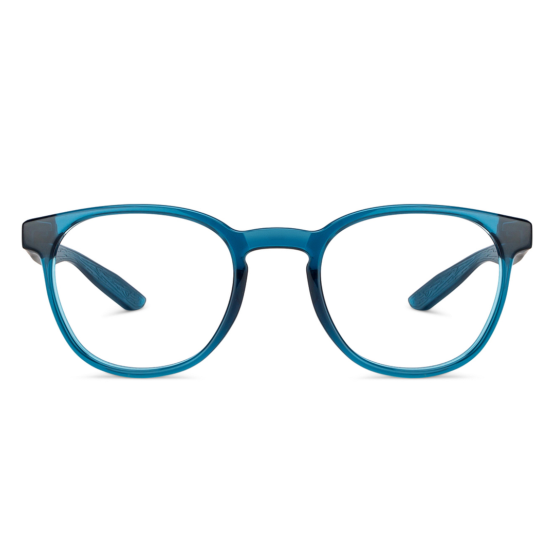 Lenskart Air Online Sky Blue Full Rim Round left side