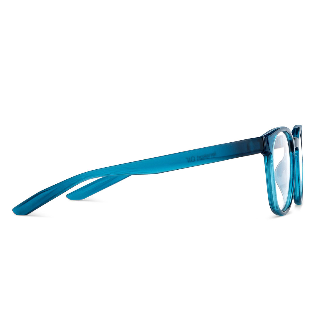 Lenskart Air Online Sky Blue Full Rim Round left side