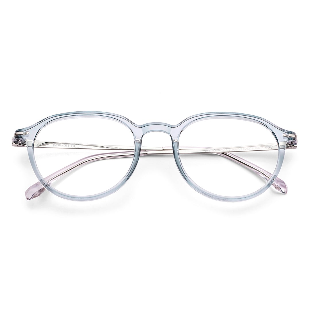 Lenskart Blu Blue Light Gunmetal Full Rim Round Lenskart Blu LB E14788 Eyeglasses left side