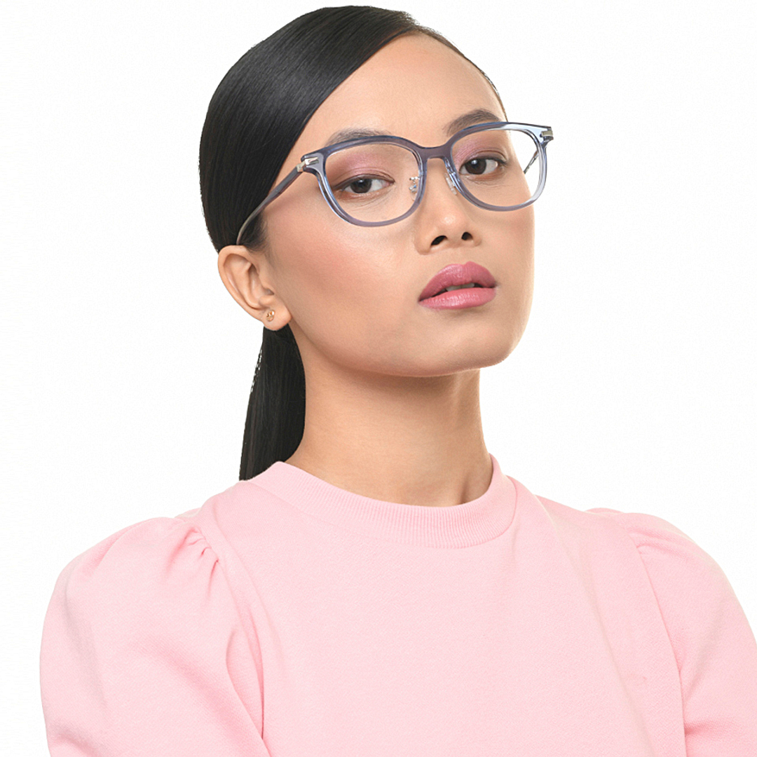 Lenskart Sky Blue Full Rim Square right side