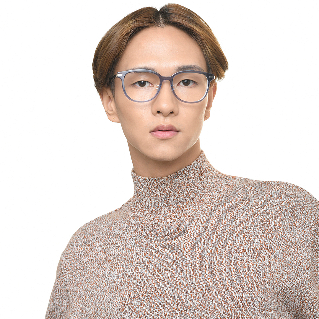 Lenskart Sky Blue Full Rim Square left side