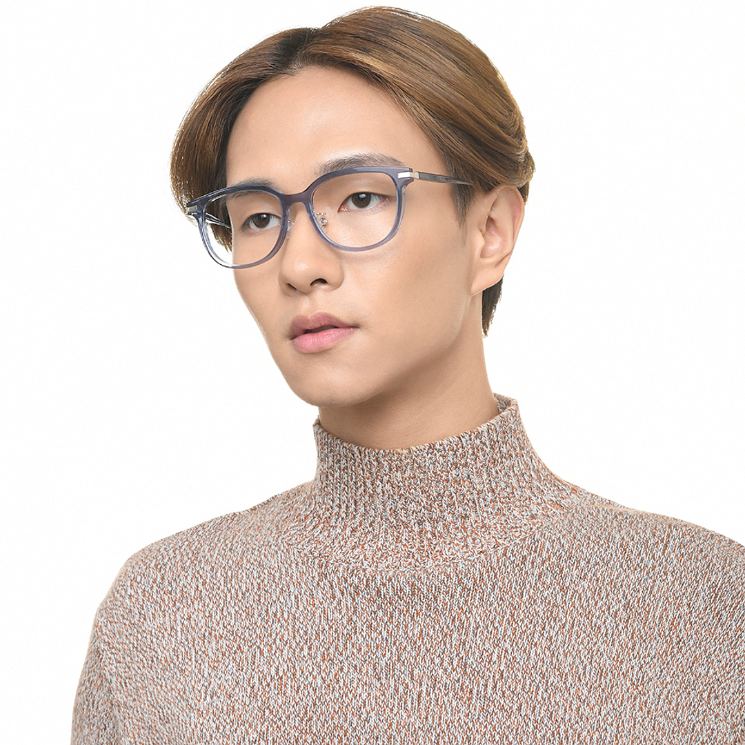 Lenskart Sky Blue Full Rim Square right side