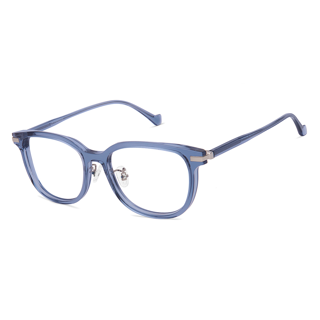 Lenskart Sky Blue Full Rim Square left side