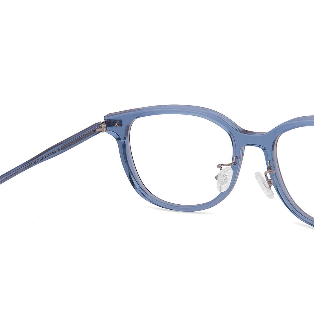 Lenskart Sky Blue Full Rim Square left side