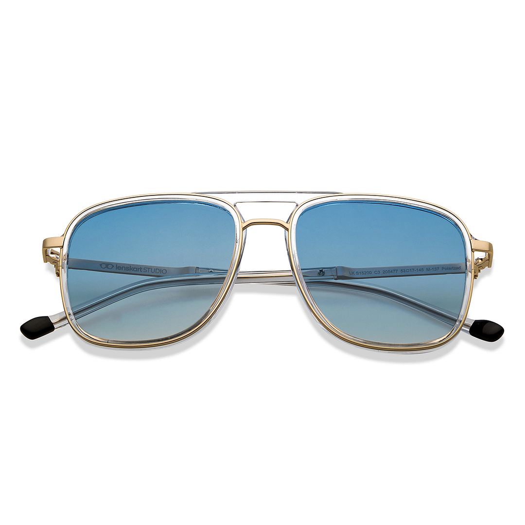 Lenskart Studio Online Crystal Full Rim Rectangle left side