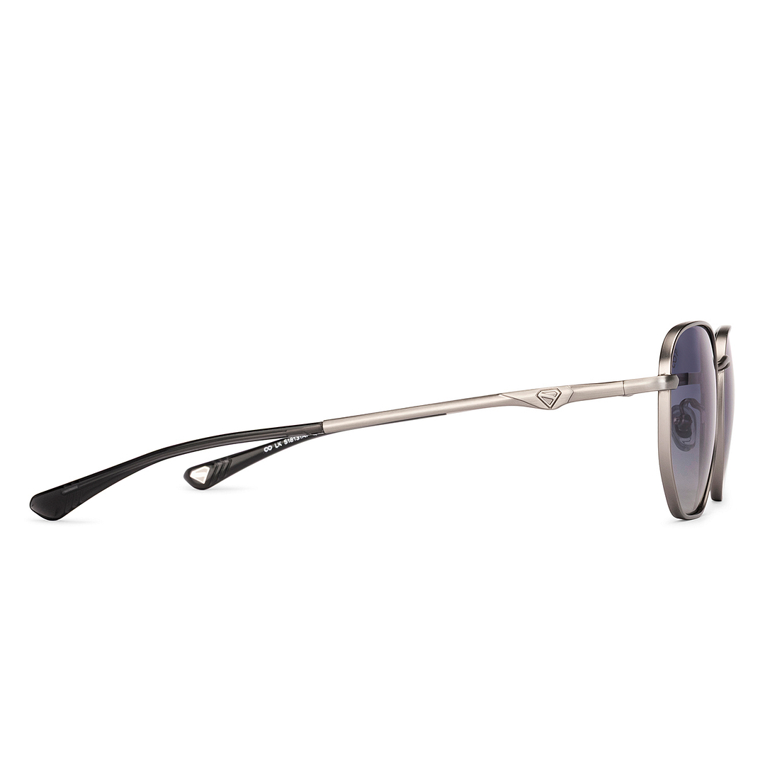 Lenskart STUDIO Gunmetal Full Rim Geometric right side