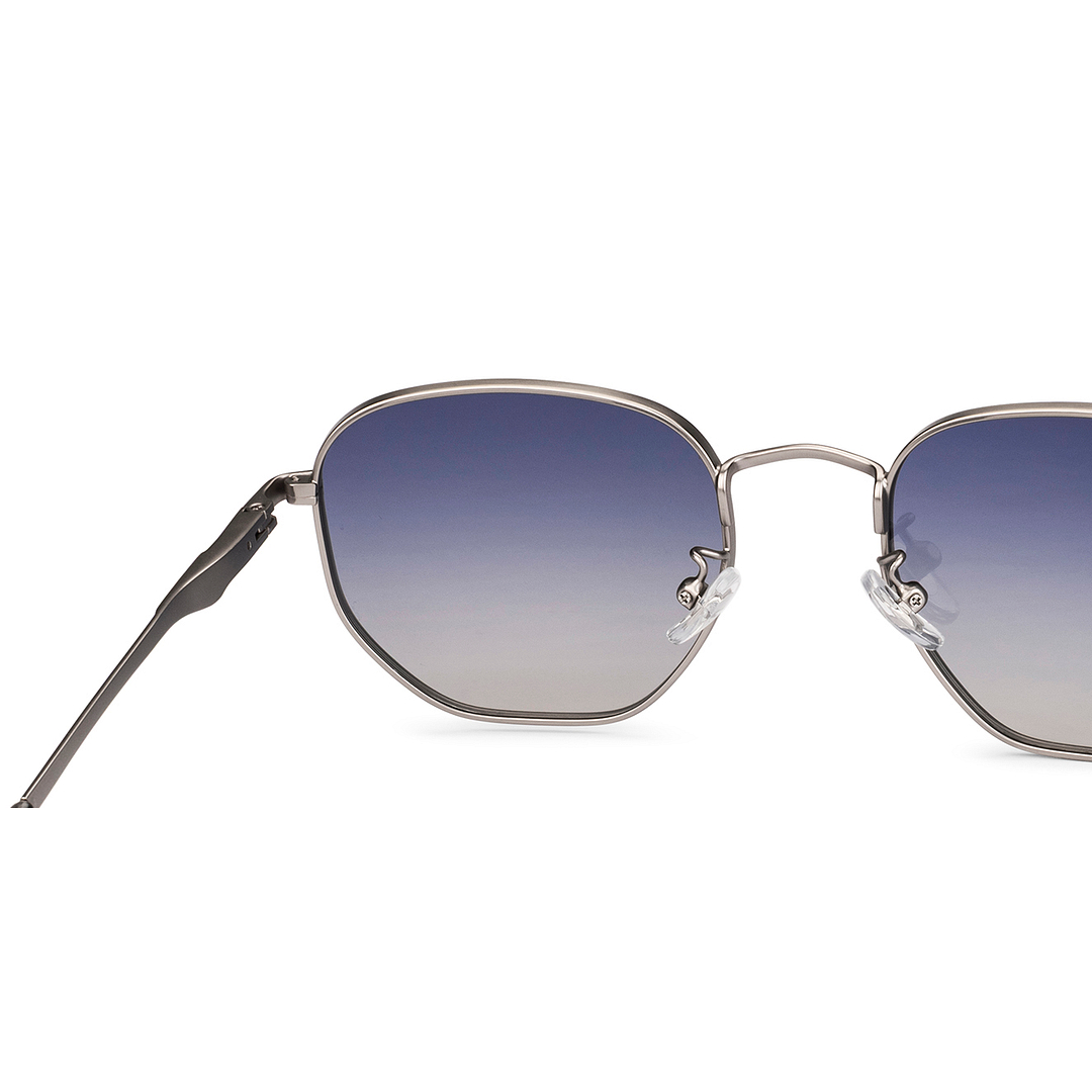 Lenskart STUDIO Gunmetal Full Rim Geometric left side