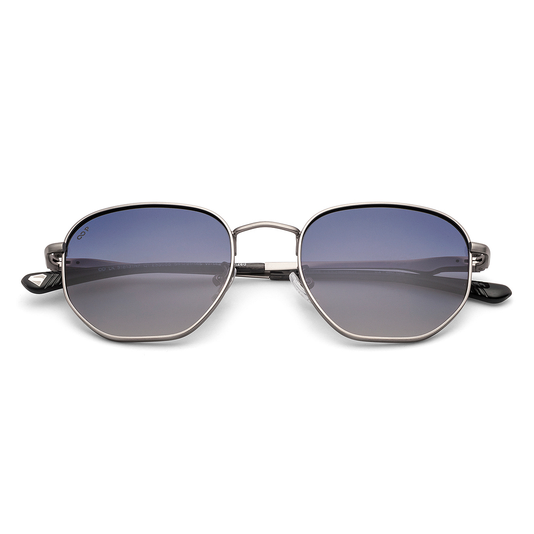 Lenskart STUDIO Gunmetal Full Rim Geometric right side