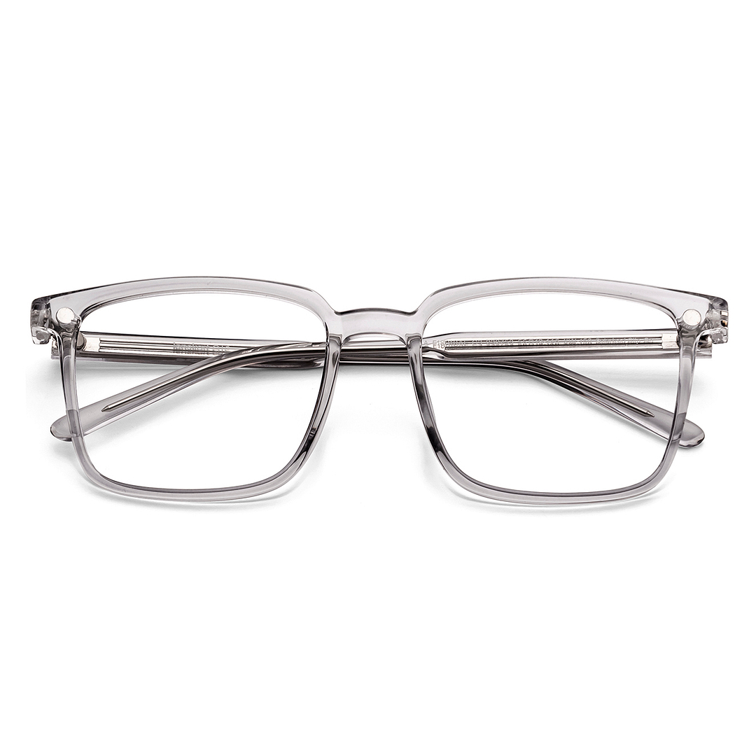 Lenskart Air Light Grey Full Rim Square left side