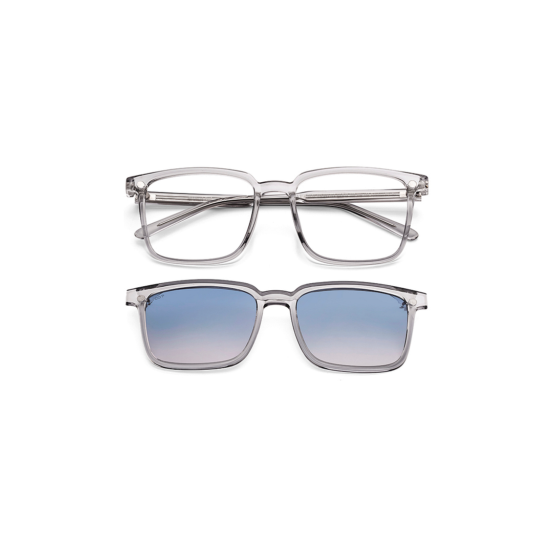 Lenskart Air Light Grey Full Rim Square right side