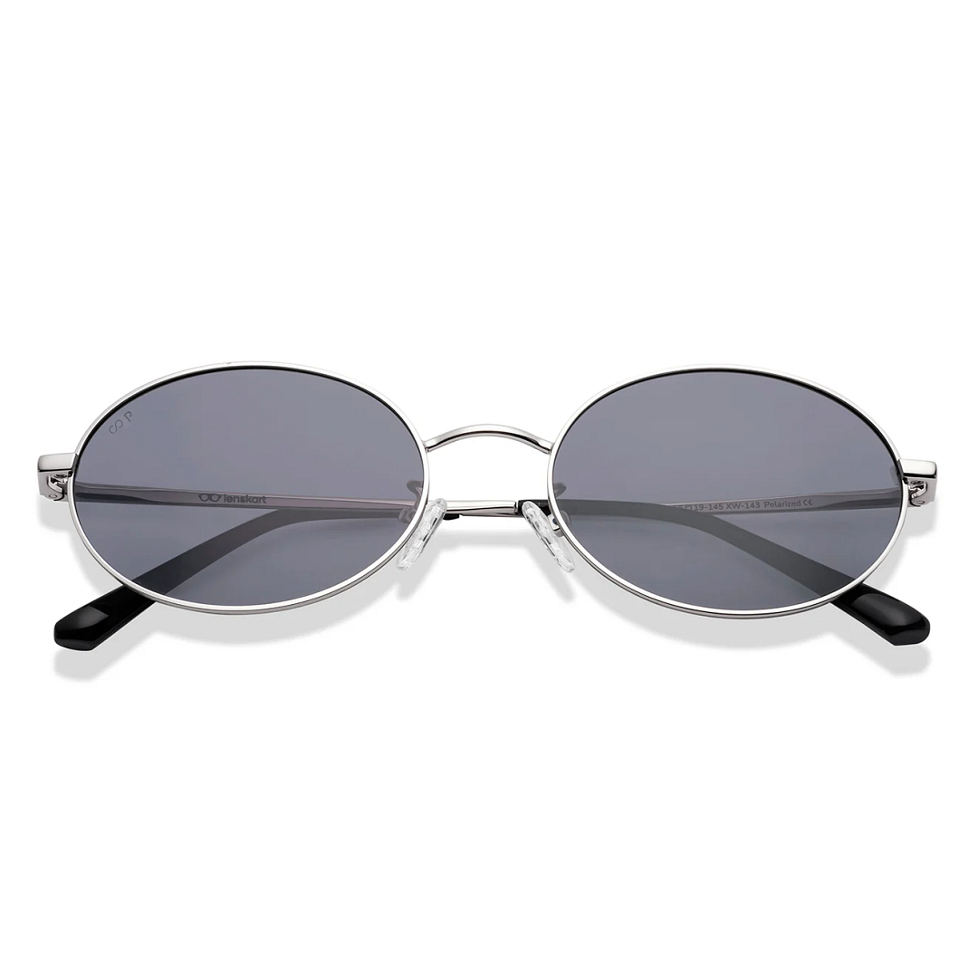 Lenskart Silver Full Rim Round left side