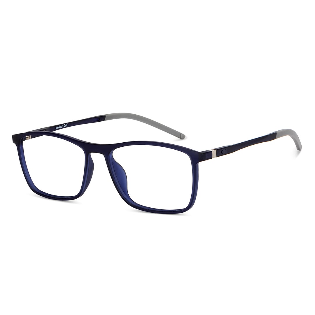 Lenskart Air Navy Blue Full Rim Rectangle right side