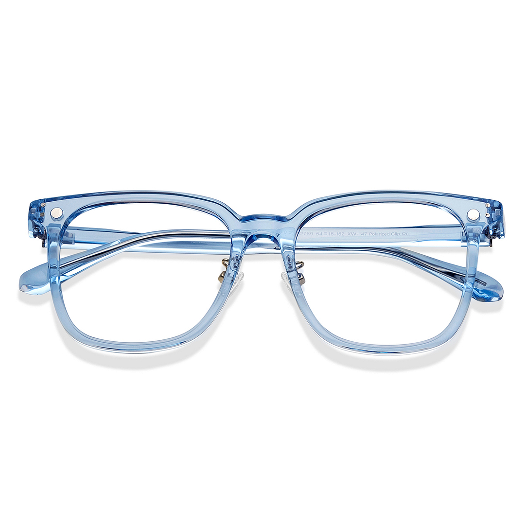 Lenskart Air Sky Blue Full Rim Square left side