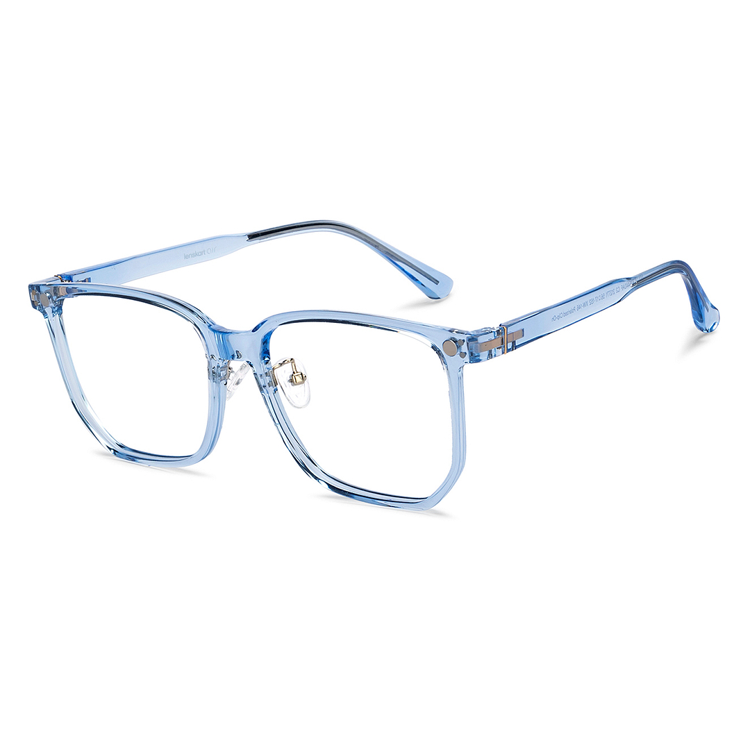 Lenskart Air Sky Blue Full Rim Square left side