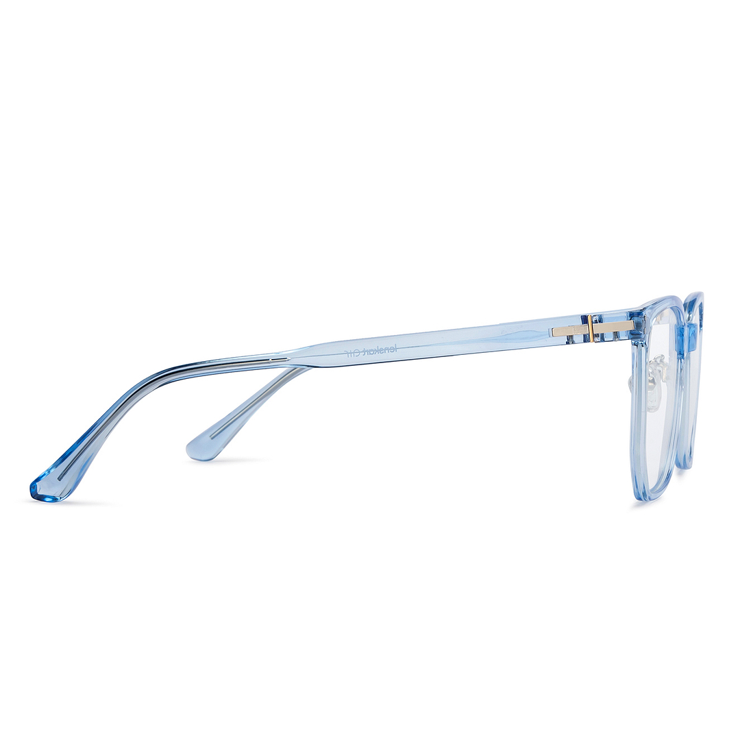 Lenskart Air Sky Blue Full Rim Square left side
