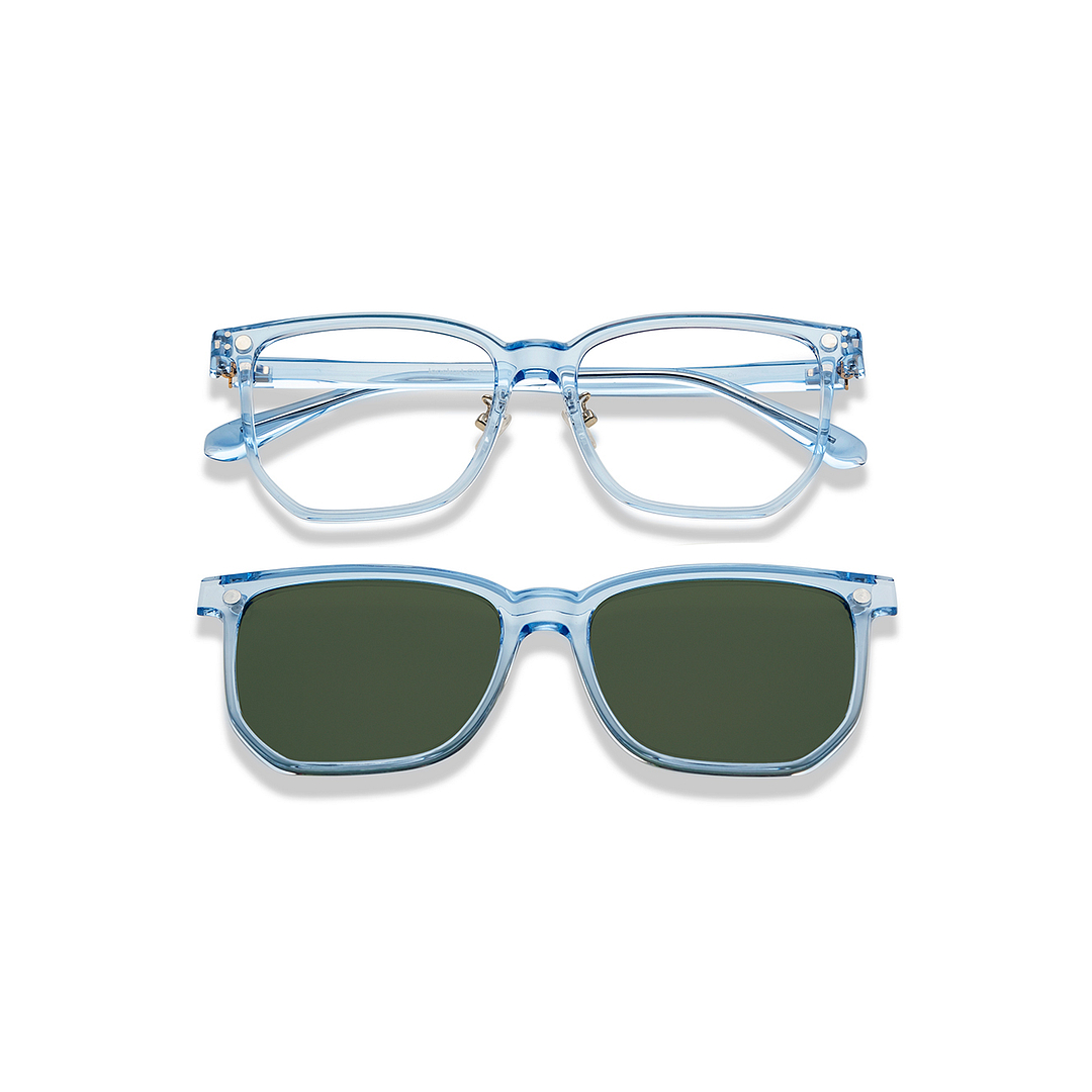 Lenskart Air Sky Blue Full Rim Square right side