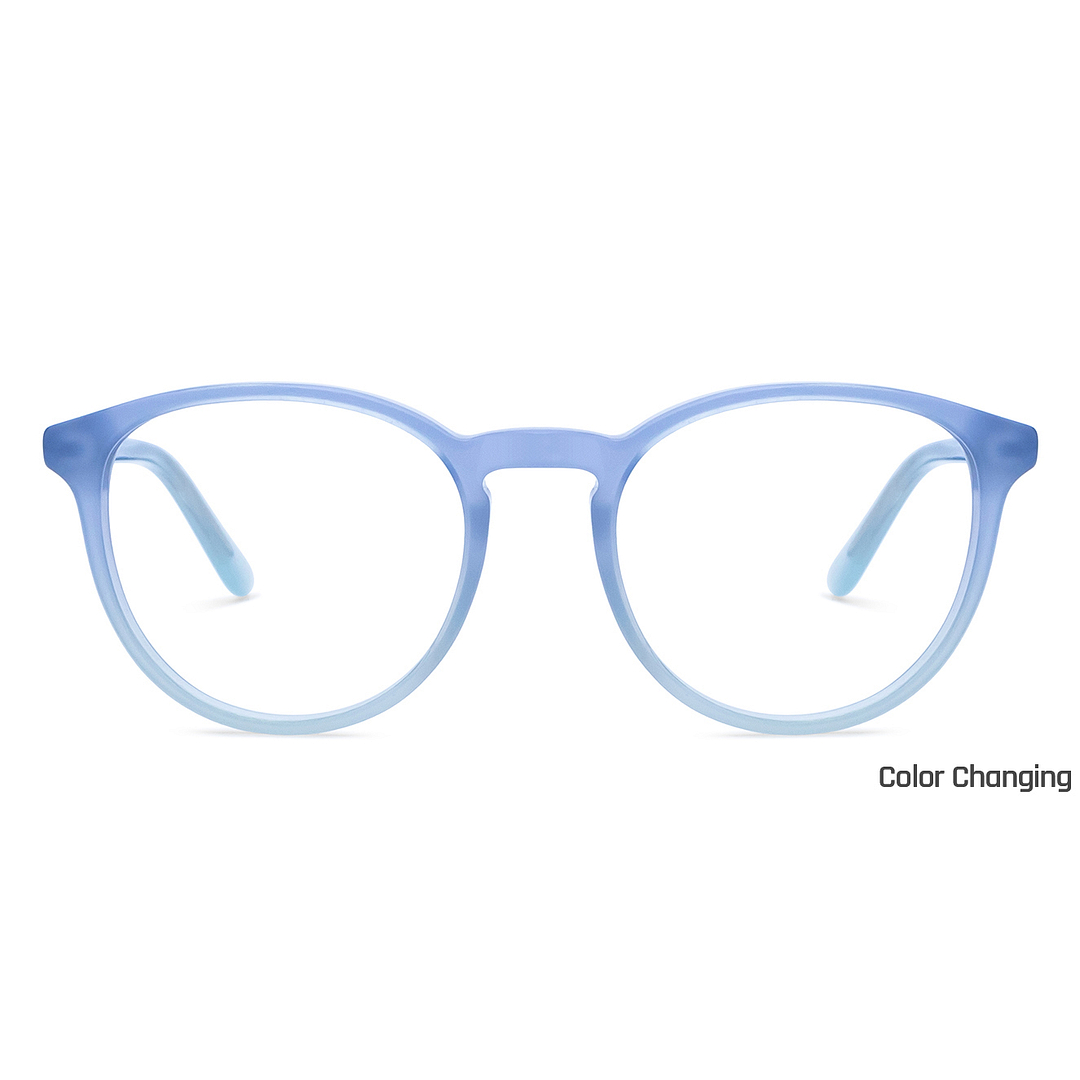 Lenskart Gray Transparent Full Rim Round right side