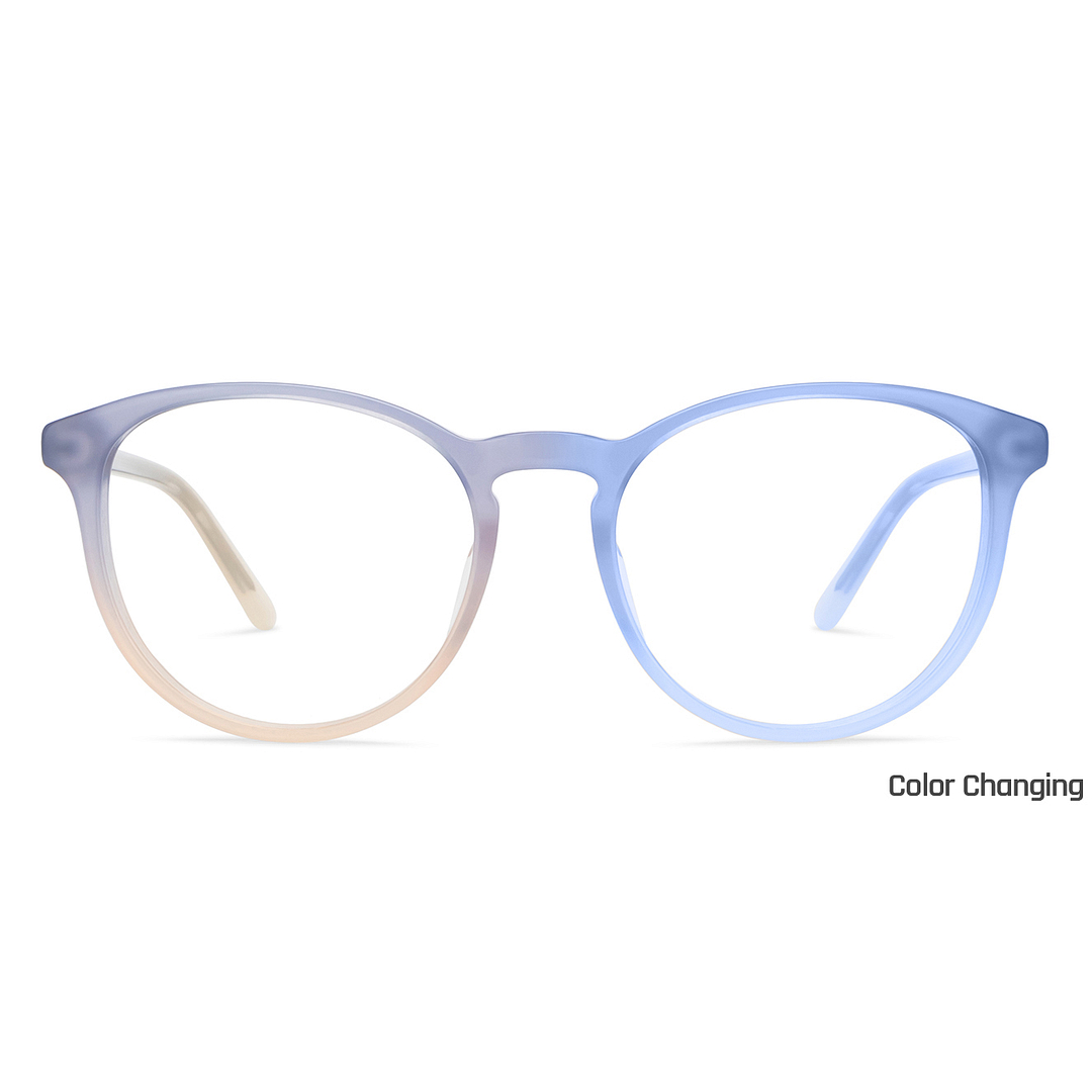 Lenskart Gray Transparent Full Rim Round right side
