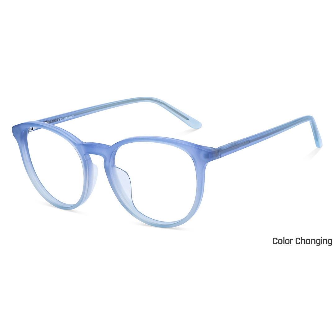 Lenskart Gray Transparent Full Rim Round right side