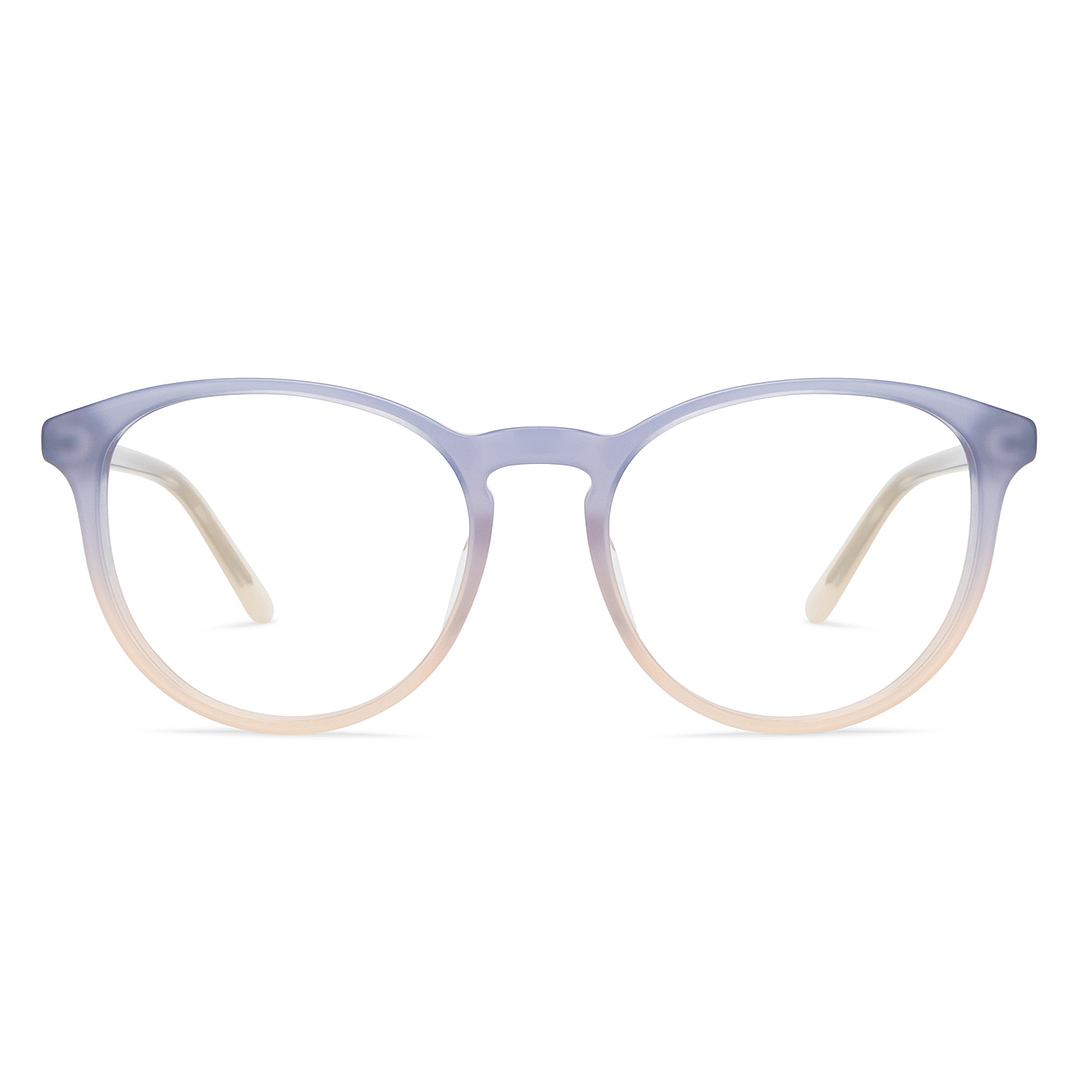 Lenskart Gray Transparent Full Rim Round left side