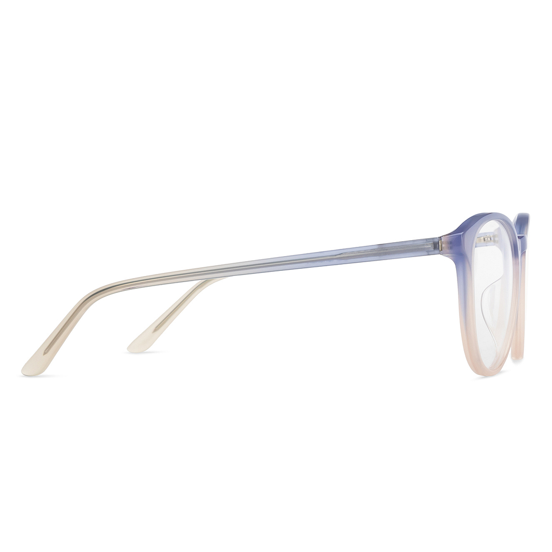 Lenskart Gray Transparent Full Rim Round left side