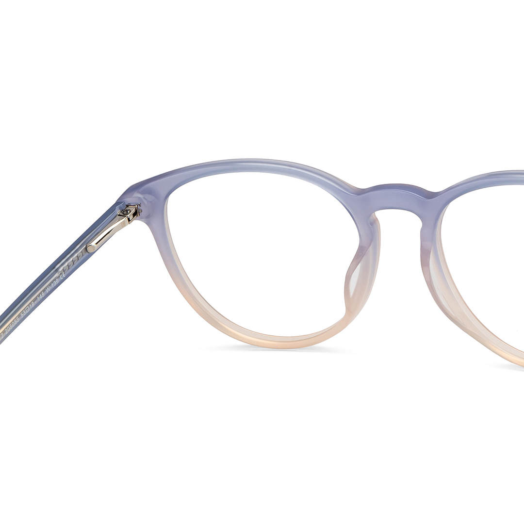 Lenskart Gray Transparent Full Rim Round right side