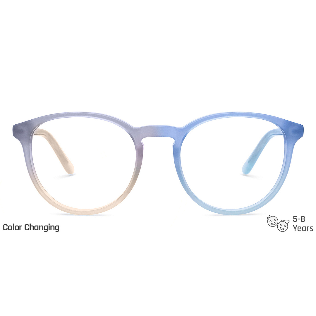 Hooper Gray Transparent Full Rim Round right side