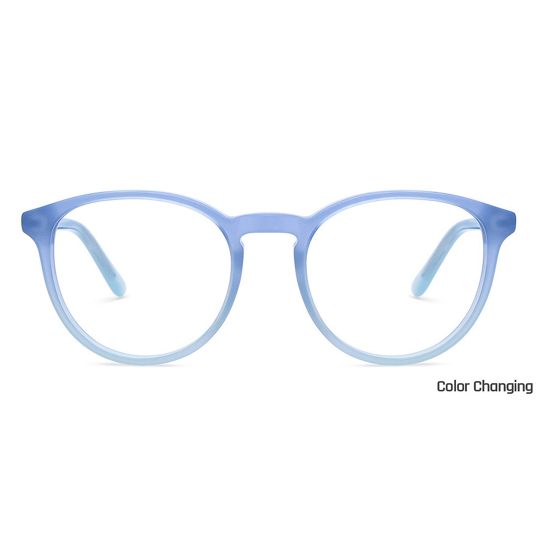 Hooper Gray Transparent Full Rim Round right side