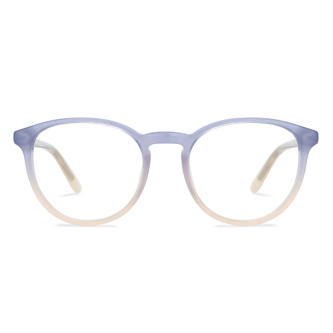 Hooper Gray Transparent Full Rim Round left side