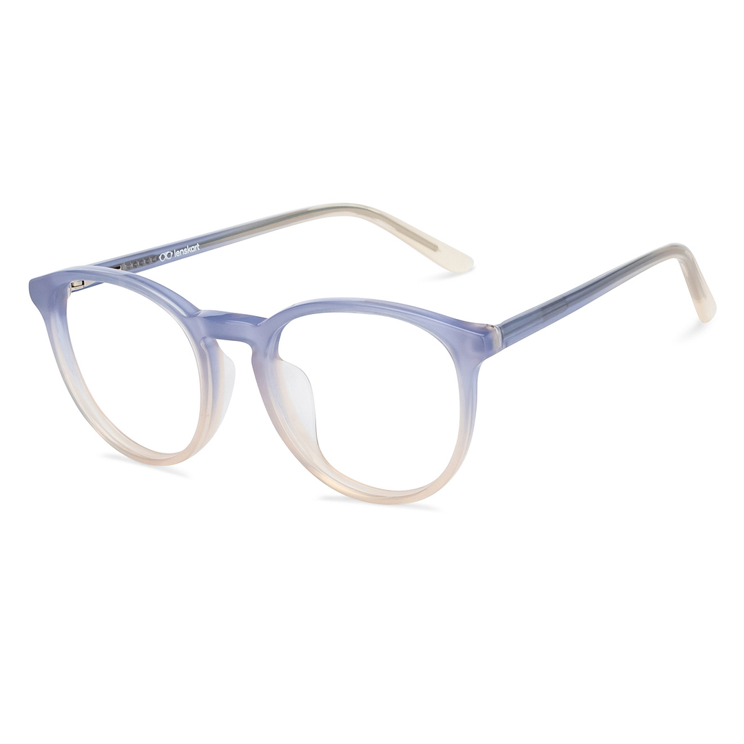 Hooper Gray Transparent Full Rim Round left side