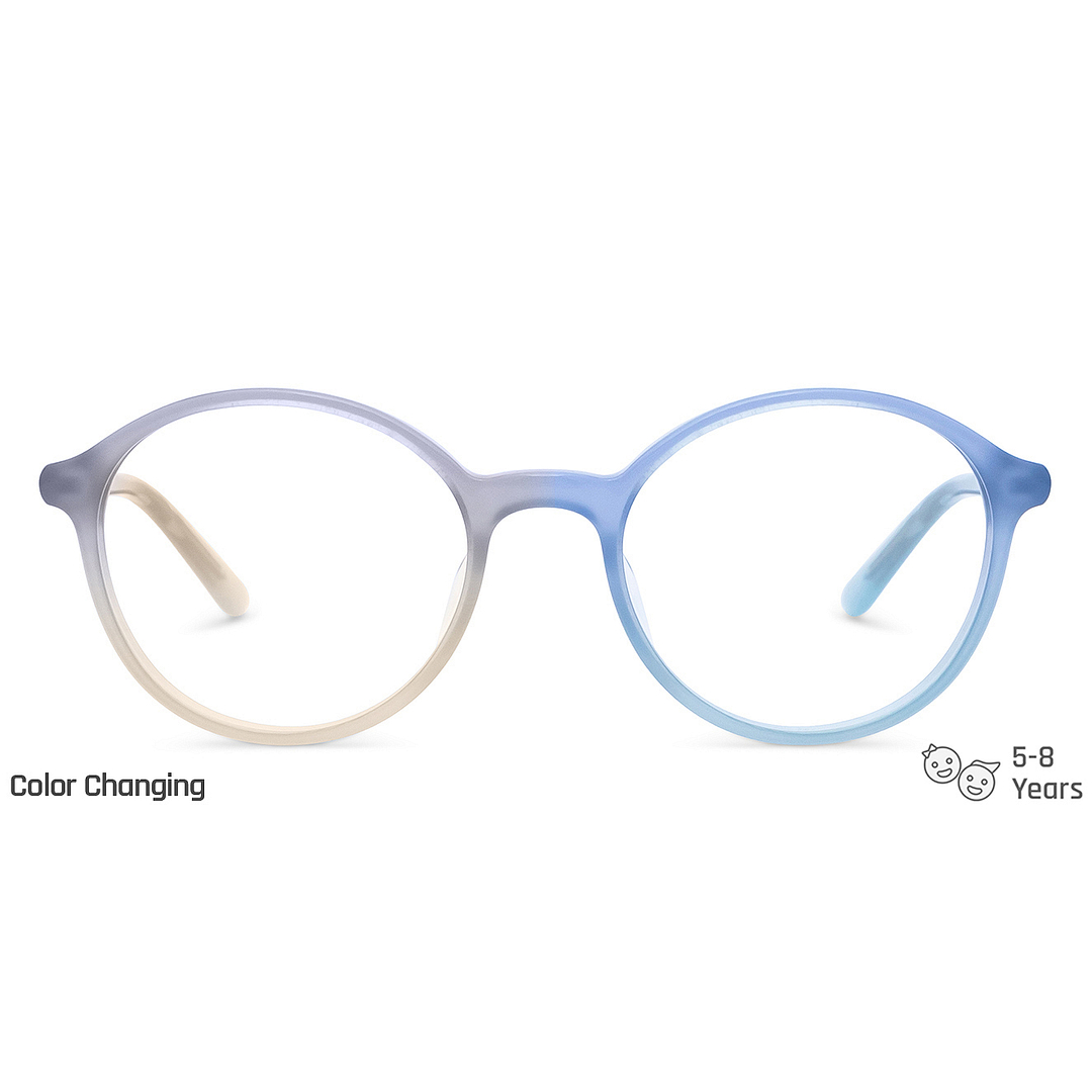 Hooper Gray Transparent Full Rim Round right side