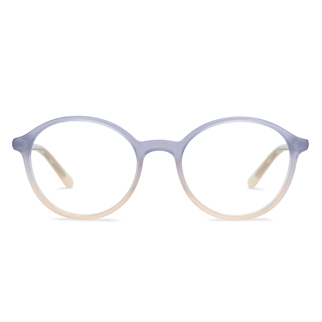 Hooper Gray Transparent Full Rim Round left side
