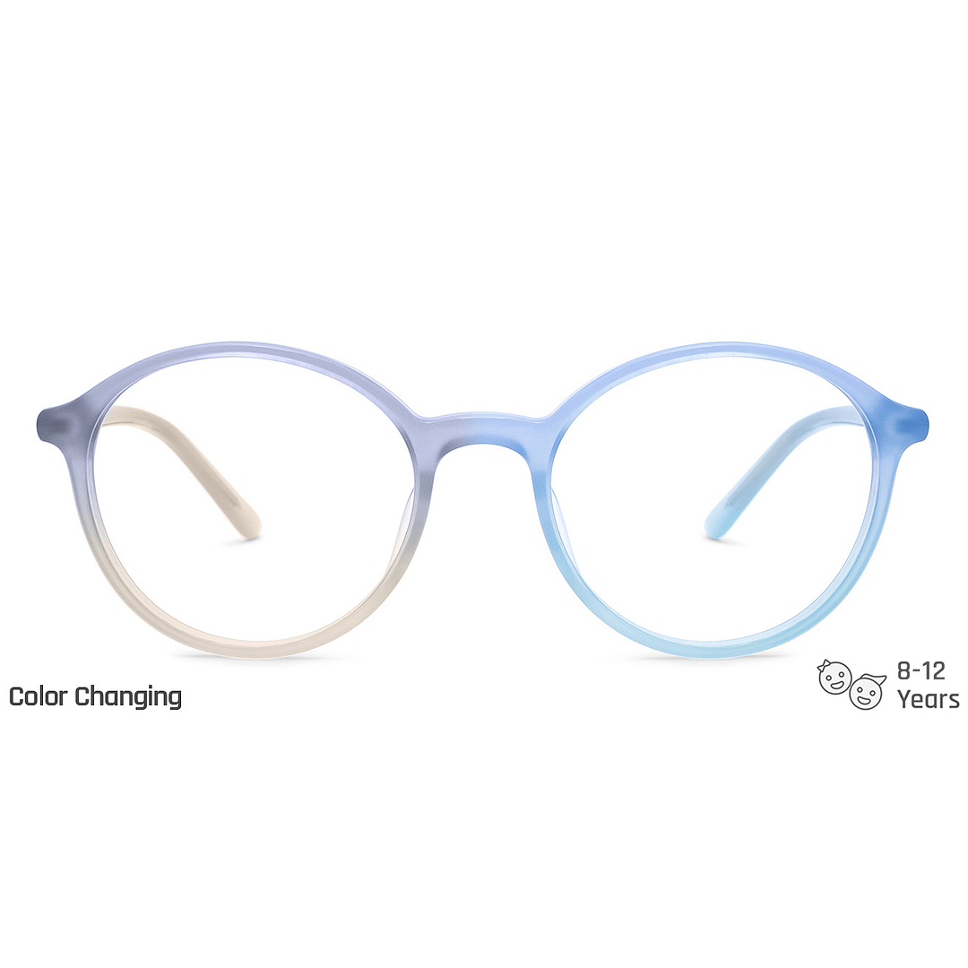 Hooper Gray Transparent Full Rim Round right side