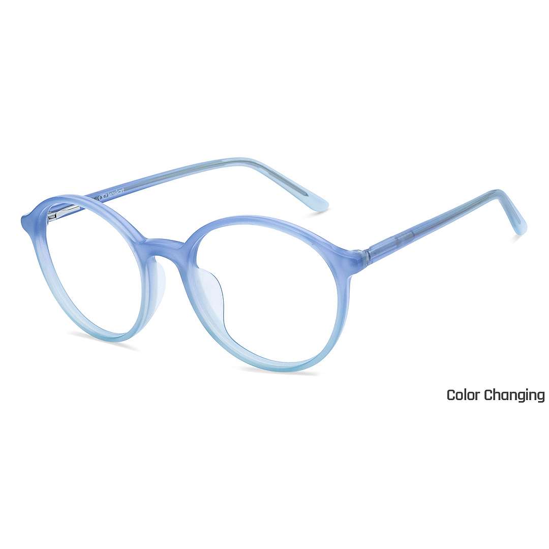 Hooper Gray Transparent Full Rim Round right side