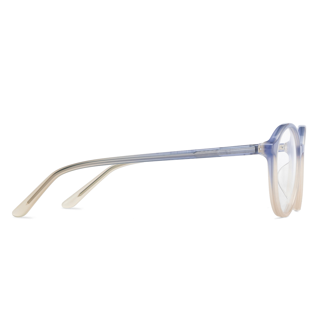 Hooper Gray Transparent Full Rim Round left side