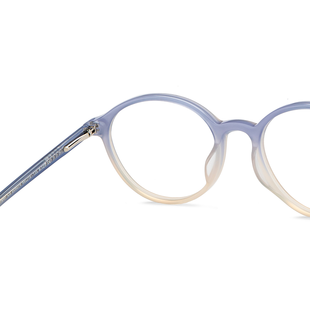 Hooper Gray Transparent Full Rim Round right side