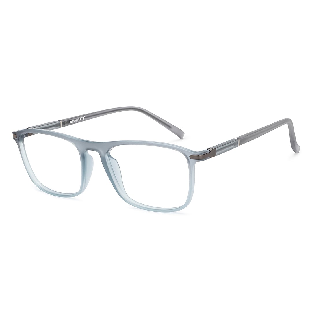 Lenskart Air Gray Transparent Full Rim Square left side