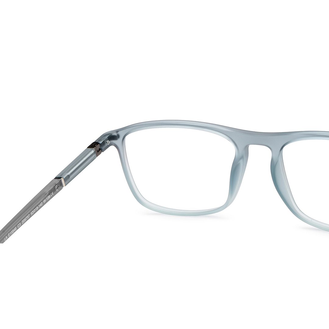 Lenskart Air Gray Transparent Full Rim Square left side