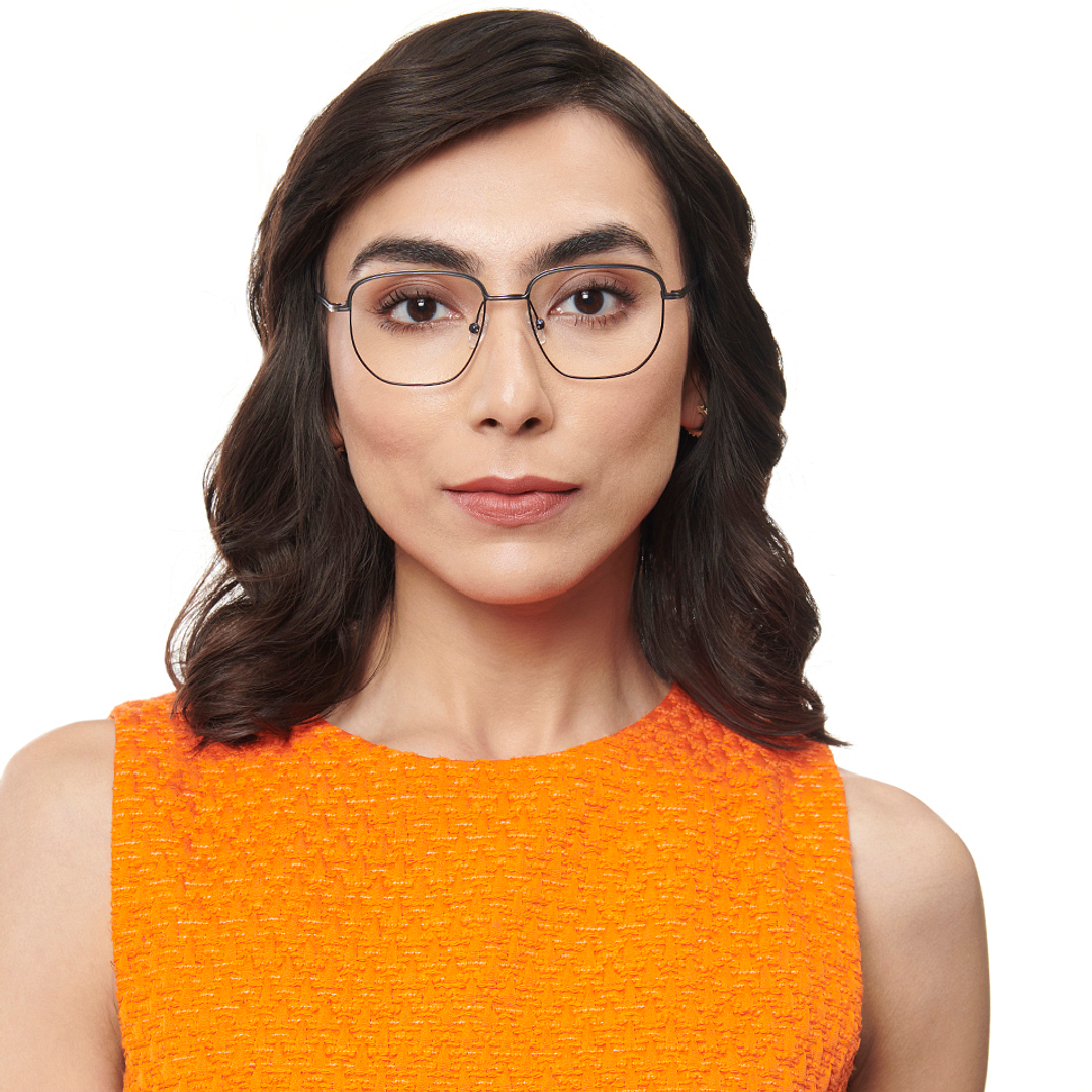 Lenskart Studio Online Mid Gunmetal Full Rim Geometric right side