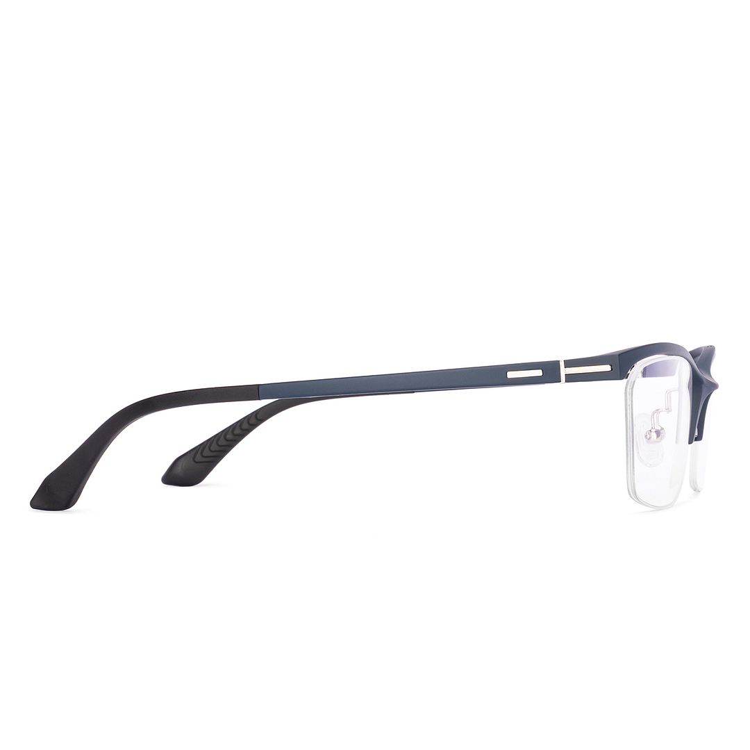 Lenskart Air Blue Half Rim Rectangle left side