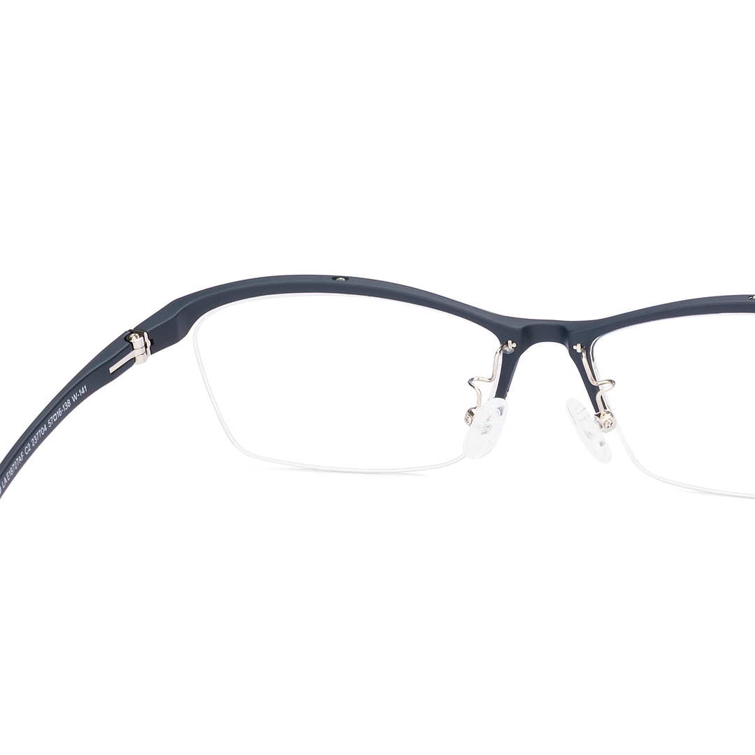 Lenskart Air Blue Half Rim Rectangle right side