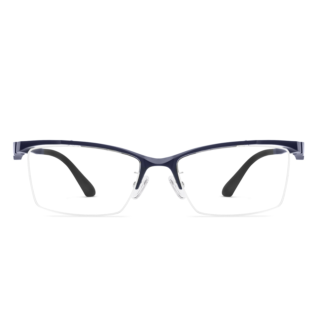 Lenskart Air Blue Half Rim Rectangle right side