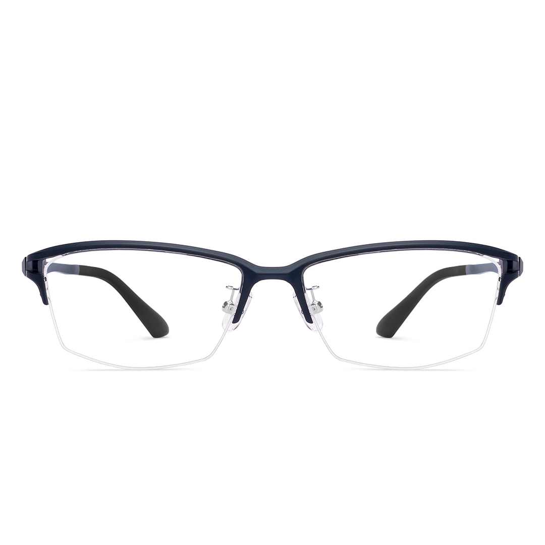 Lenskart Air Blue Half Rim Rectangle right side